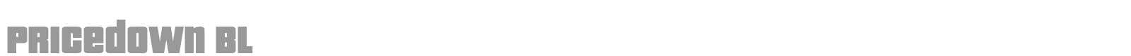 Pricedown font preview